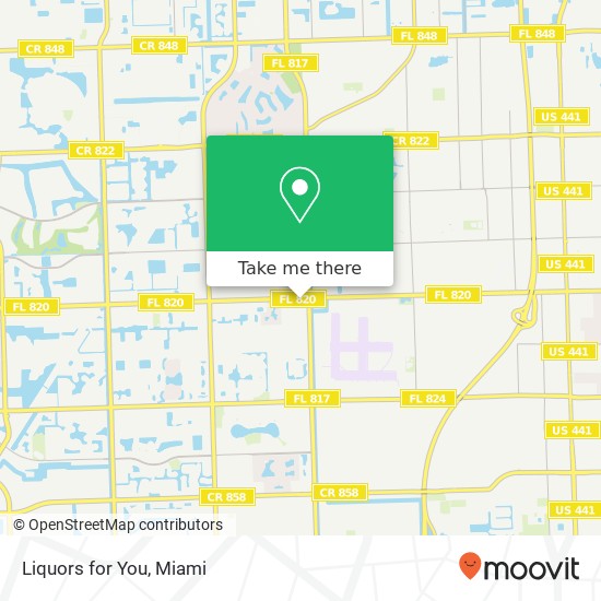 Liquors for You map