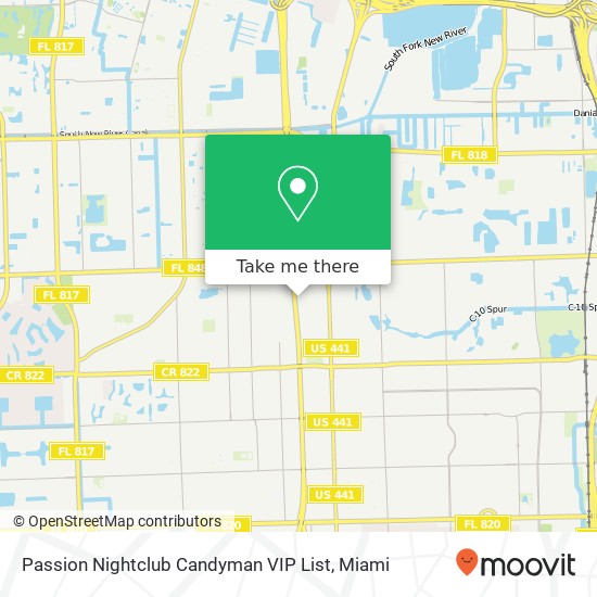 Passion Nightclub Candyman VIP List, Seminole Dr Hollywood, FL 33021 map