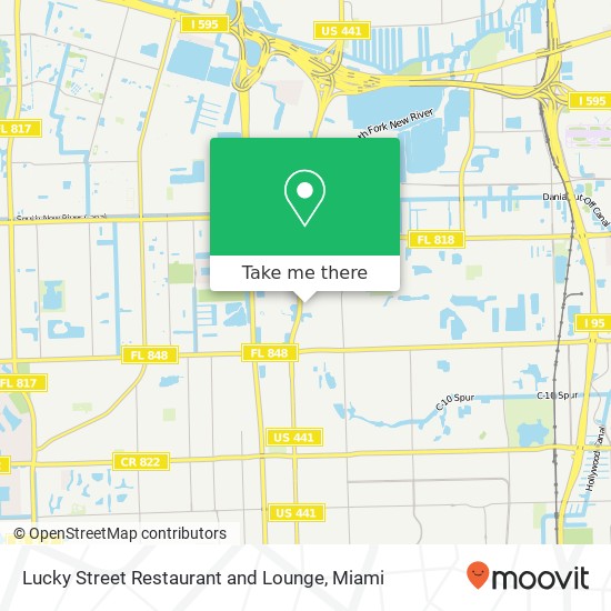 Mapa de Lucky Street Restaurant and Lounge