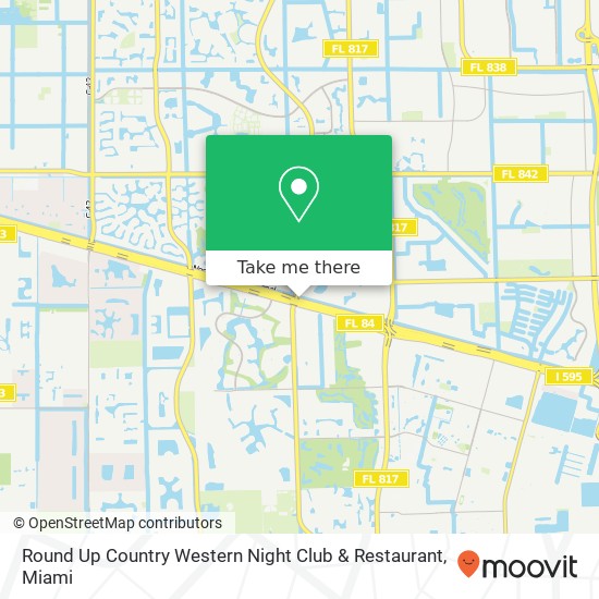 Round Up Country Western Night Club & Restaurant, SR-84 Davie, FL 33324 map