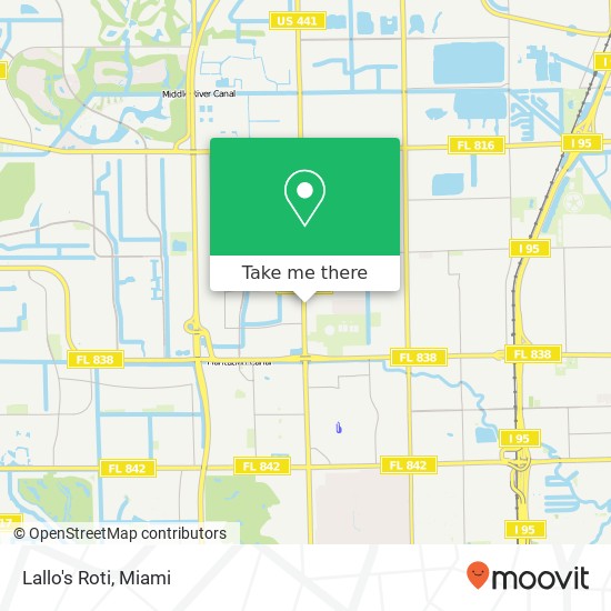 Mapa de Lallo's Roti, 1400 N State Road 7 Lauderhill, FL 33313