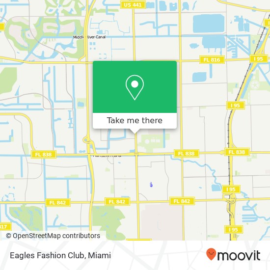 Mapa de Eagles Fashion Club, 1299 NW 40th Ave Fort Lauderdale, FL 33313