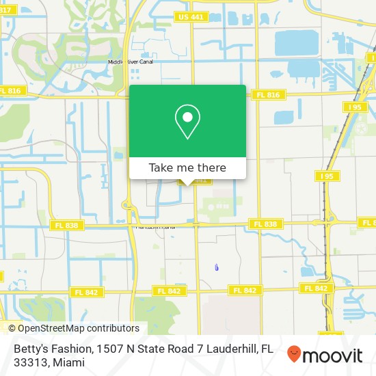 Betty's Fashion, 1507 N State Road 7 Lauderhill, FL 33313 map