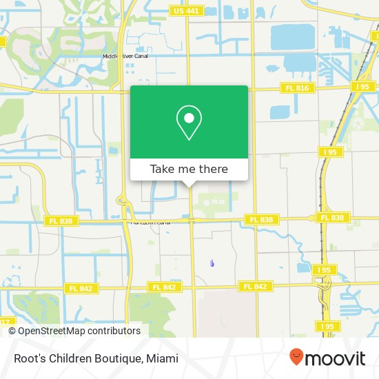 Mapa de Root's Children Boutique, 1365 NW 40th Ave Lauderhill, FL 33313