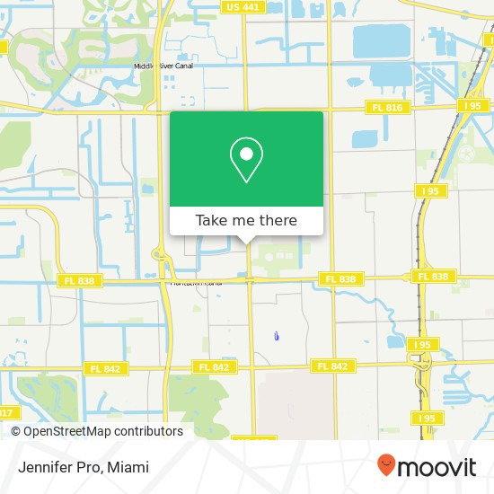 Mapa de Jennifer Pro, 1267 N State Road 7 Fort Lauderdale, FL 33313