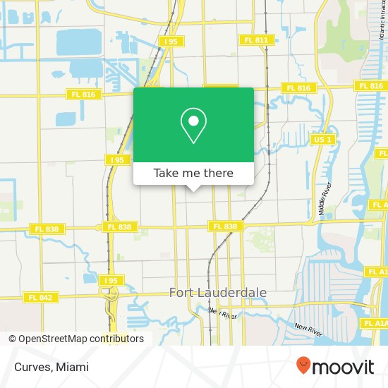 Mapa de Curves, 1401 NW 5th Ave Fort Lauderdale, FL 33311