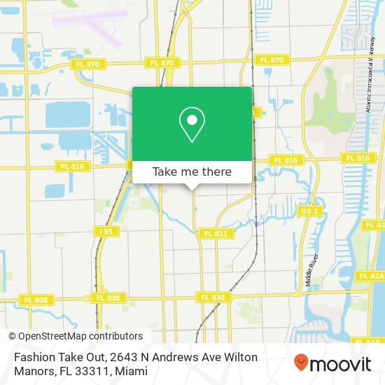 Fashion Take Out, 2643 N Andrews Ave Wilton Manors, FL 33311 map