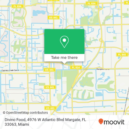 Divino Food, 4976 W Atlantic Blvd Margate, FL 33063 map