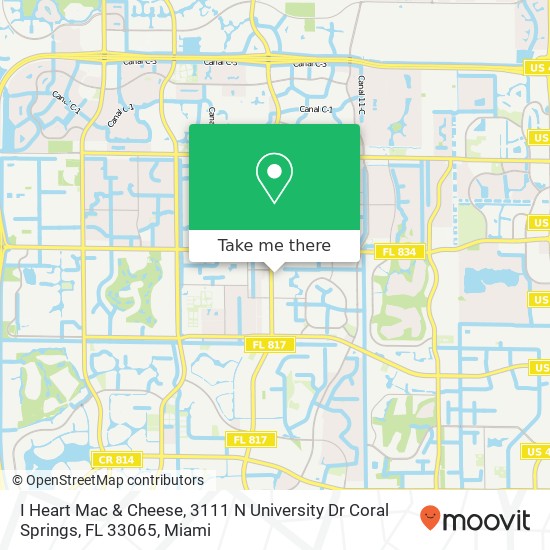 I Heart Mac & Cheese, 3111 N University Dr Coral Springs, FL 33065 map