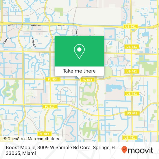 Boost Mobile, 8009 W Sample Rd Coral Springs, FL 33065 map