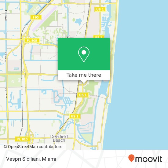 Mapa de Vespri Siciliani, 507 SE Mizner Blvd Boca Raton, FL 33432