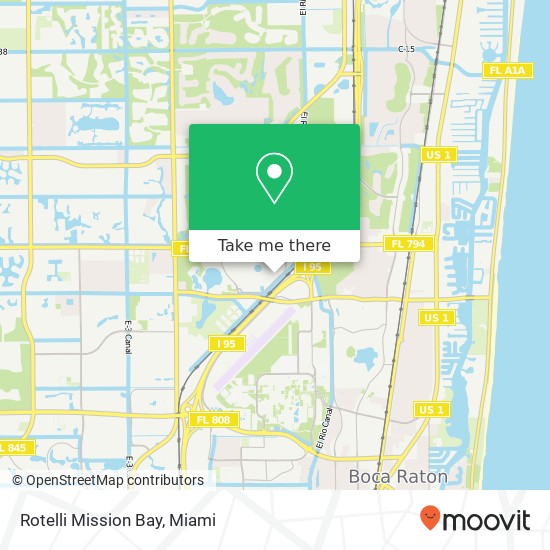 Mapa de Rotelli Mission Bay, 4755 Technology Way Boca Raton, FL 33431
