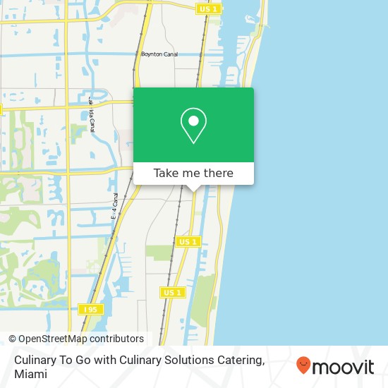 Culinary To Go with Culinary Solutions Catering, 2201 S Federal Hwy Boynton Beach, FL 33435 map