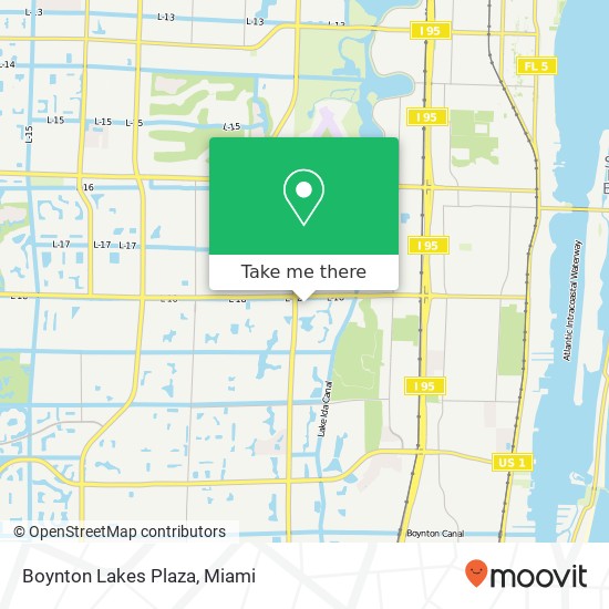 Mapa de Boynton Lakes Plaza