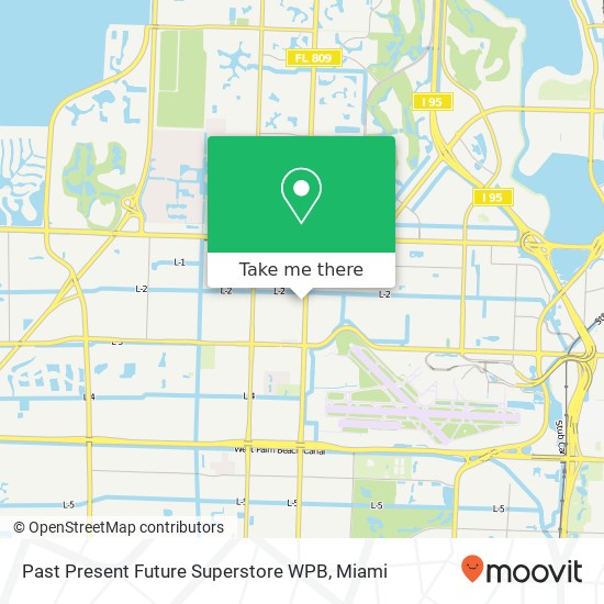 Past Present Future Superstore WPB map