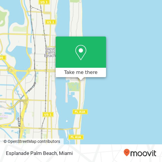 Esplanade Palm Beach map