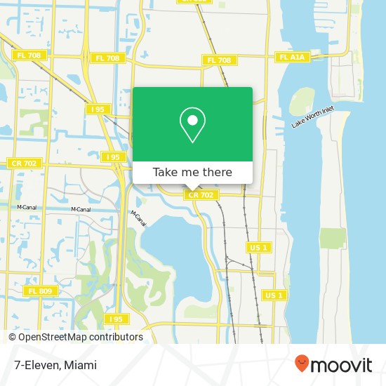 7-Eleven, 1201 45th St Mangonia Park, FL 33407 map