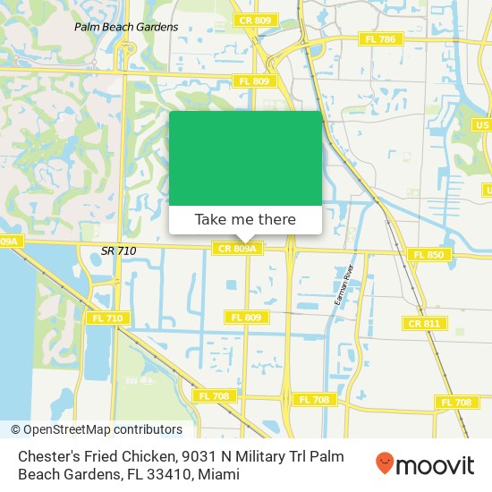 Chester's Fried Chicken, 9031 N Military Trl Palm Beach Gardens, FL 33410 map