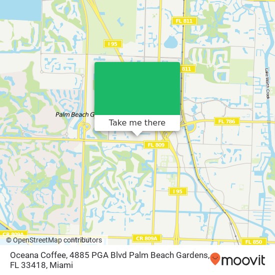 Oceana Coffee, 4885 PGA Blvd Palm Beach Gardens, FL 33418 map