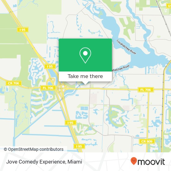 Jove Comedy Experience map
