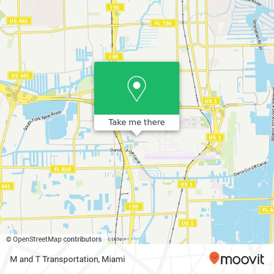 Mapa de M and T Transportation