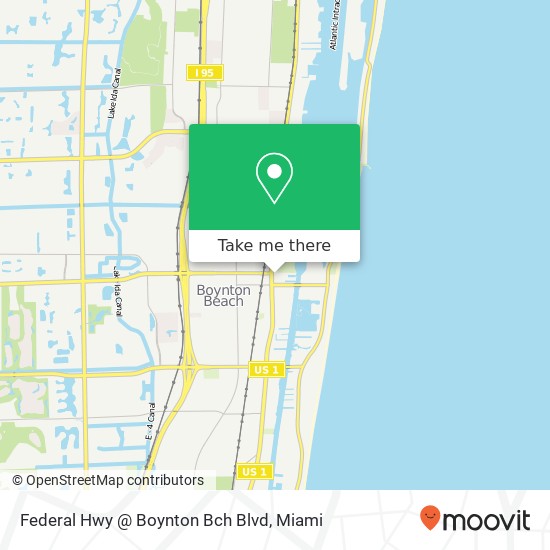 Mapa de Federal Hwy @ Boynton Bch Blvd