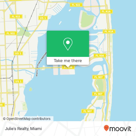 Julie's Realty map