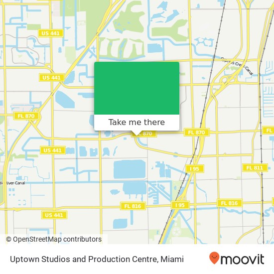 Uptown Studios and Production Centre map