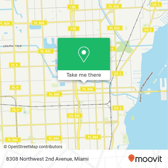 8308 Northwest 2nd Avenue map