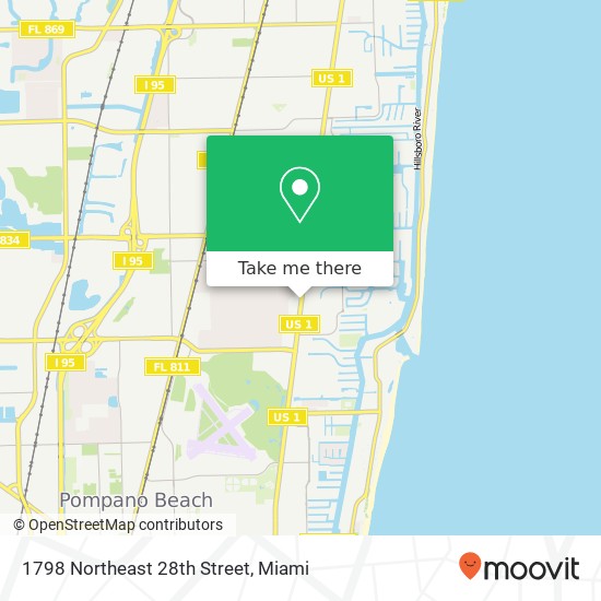 1798 Northeast 28th Street map