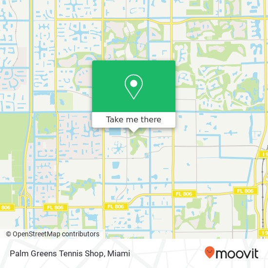 Palm Greens Tennis Shop map