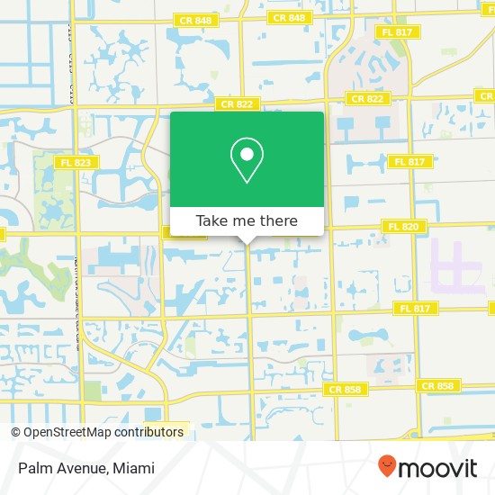Palm Avenue map