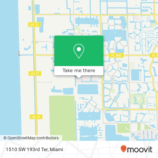 1510 SW 193rd Ter map