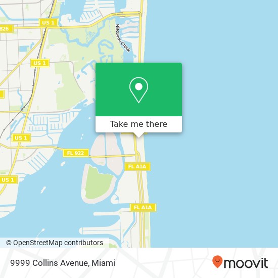 Mapa de 9999 Collins Avenue