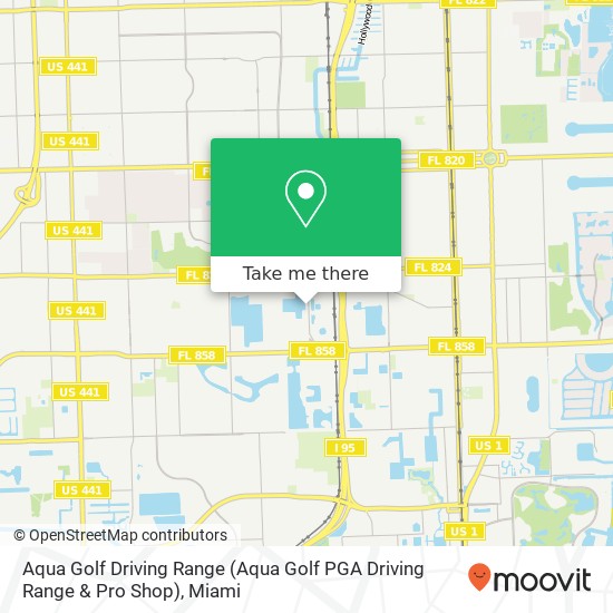 Aqua Golf Driving Range (Aqua Golf PGA Driving Range & Pro Shop) map