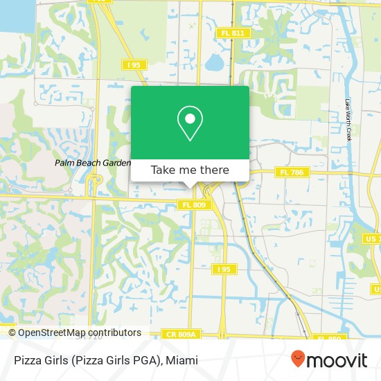Mapa de Pizza Girls (Pizza Girls PGA)