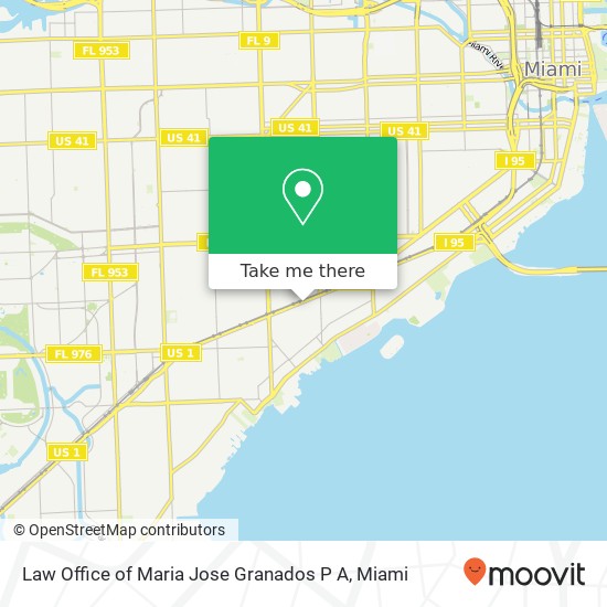 Law Office of Maria Jose Granados P A map