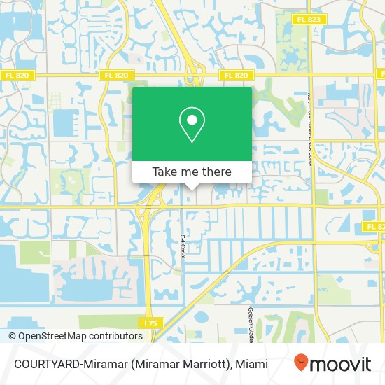 Mapa de COURTYARD-Miramar (Miramar Marriott)