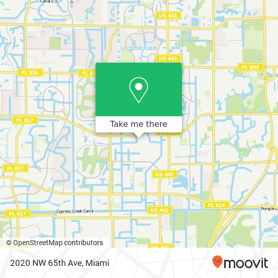2020 NW 65th Ave map