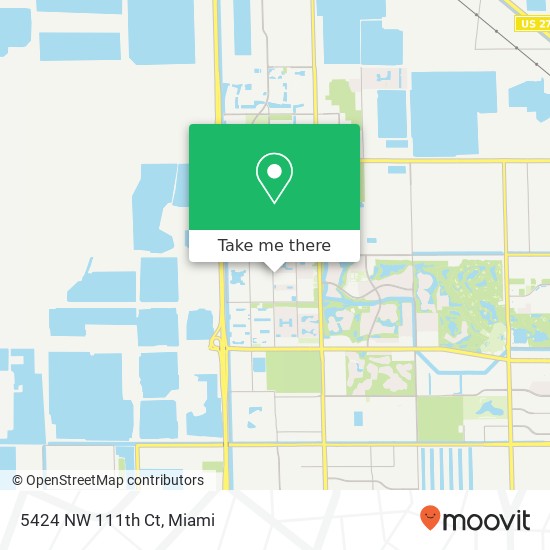 Mapa de 5424 NW 111th Ct