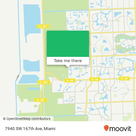 7940 SW 167th Ave map