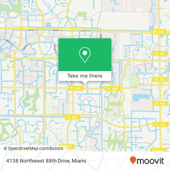 4138 Northwest 88th Drive map