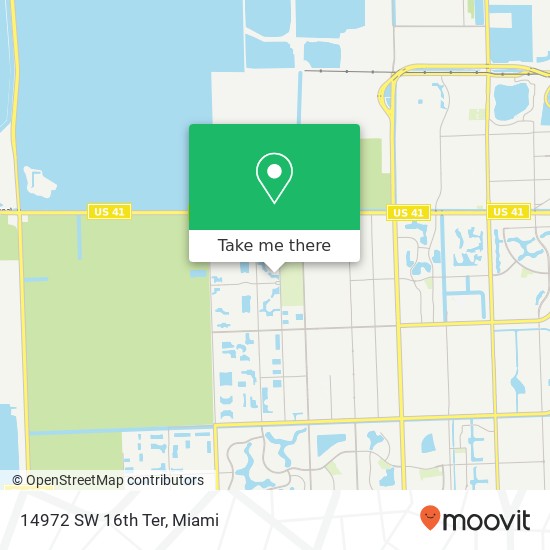 14972 SW 16th Ter map