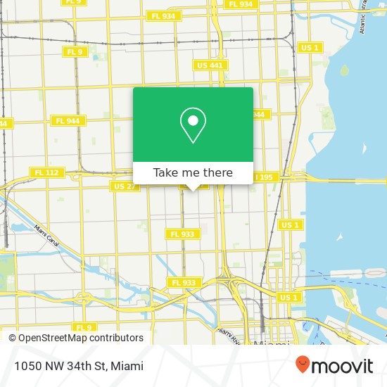 1050 NW 34th St map