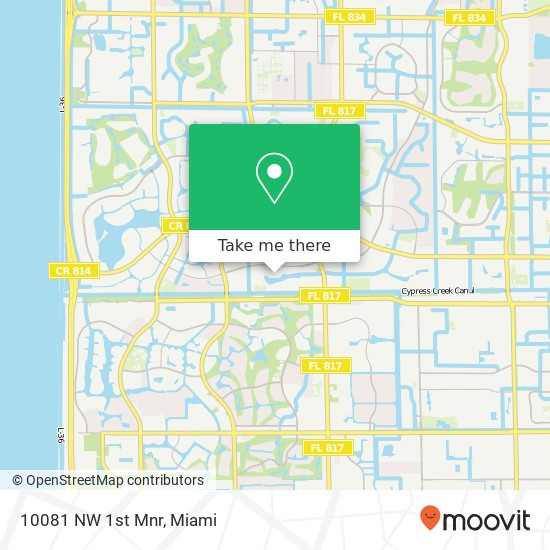 10081 NW 1st Mnr map