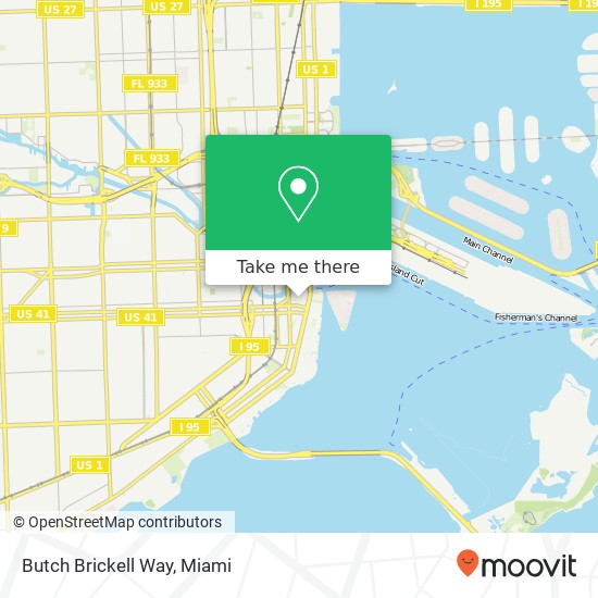 Mapa de Butch Brickell Way