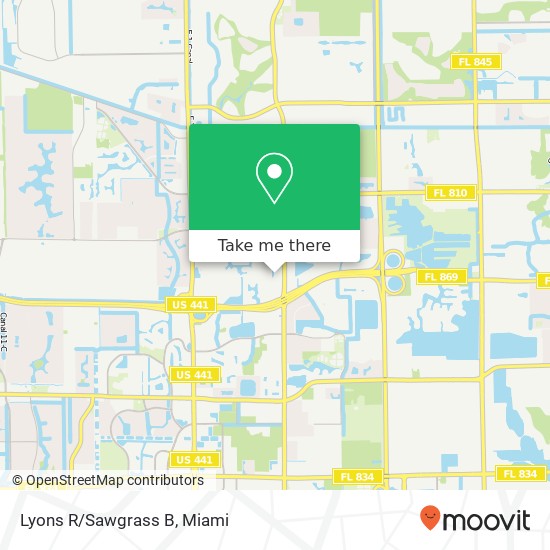 Mapa de Lyons R/Sawgrass B