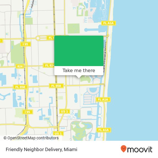 Friendly Neighbor Delivery map