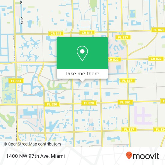 1400 NW 97th Ave map