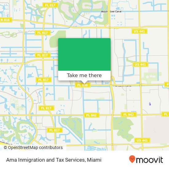 Ama Inmigration and Tax Services map